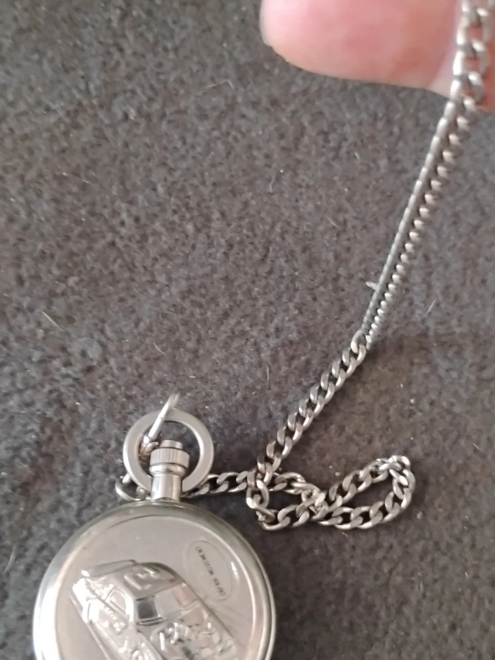 Dale Earnhardt Jr. Silver Collectible Pocket Watch